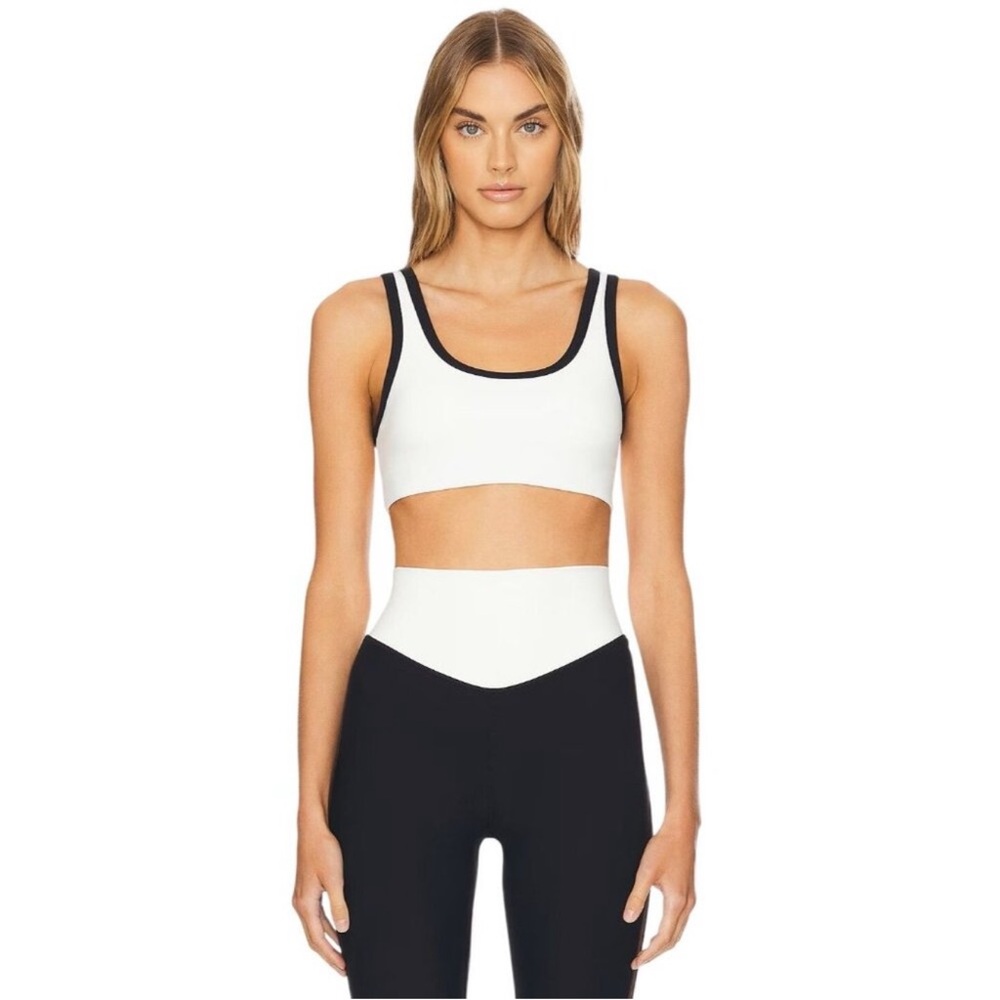 The upside Black and White Sports Bra